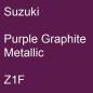 Preview: Suzuki, Purple Graphite Metallic, Z1F.